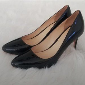 Cole Haan Black Patent Leather Heels Pumps size 10